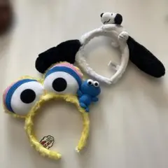USJ カチューシャ スヌーピー セサミストリート セットのサムネイル