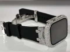 a★Apple Watchバンド　ラバーベルトカバー　アップルウォッチケース