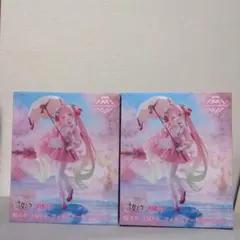 ❤️初音ミク ❤️ 『 桜ドレスver. 桜ミクAMP+ フィギュア』２体セット