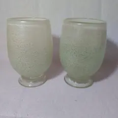 ガラス　ガラス作家　河上智美　グラス　吹きガラス　クリア　ブルー ガラス ガラス作家 河上智美 グラス 吹きガラス クリア ブルー - メルカリ