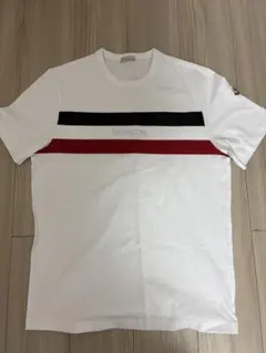美品〕モンクレール Tシャツ モノトーン 黒袖 S 国内正規品 5S71 