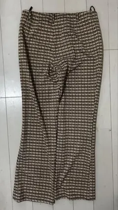 LAUTREAMONT 総柄パンツ ブラウン系