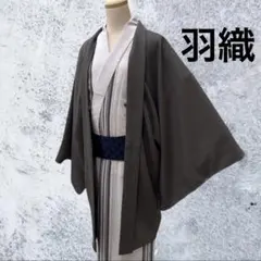 袖なし羽織】一点物＊焦茶の紗 ｜裏縞が映える大人の一枚 haori - メルカリ