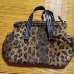 CARSON センタージップ サッチェル スモール }ヒョウ柄 バッグ - メルカリ