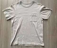 無印良品　ベージュ　Tシャツ Lサイズのサムネイル