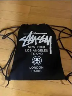 早い者勝ち　Stussy ナップサック ブラックのサムネイル