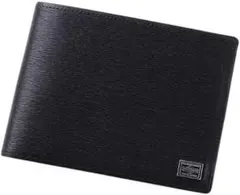 新品未使用 PORTER 二つ折り財布ブラック箱付き カレント052-02203のサムネイル