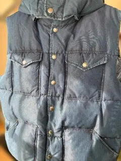 ノースフェイス　パープルレーベル　デニム調ダウンベスト M