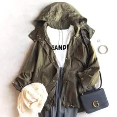 美品▲WOOLRICH ウールリッチ/ アノラックマウンテンパーカー▲カーキ