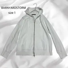 BARNYARDSTORM ダブルフェイスパーカー ジップアップ ホワイト　1のサムネイル