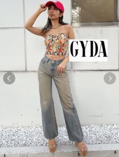 ❤︎gyda ハイウエスト　ASID WASHワイドデニムパンツ❤︎