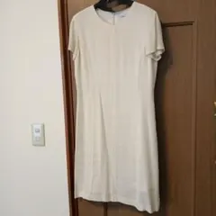 TOMORROWLAND アイボリー 半袖ワンピース