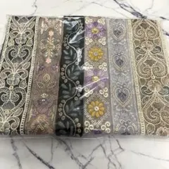 ま*ゆ様 インド刺繍リボン　アソートセット　50cm×6 3m