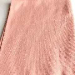ピンク リブニットニット生地 40Ｗ x 50 cm