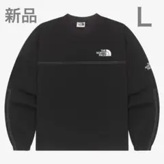韓国限定 ノースフェイス アルバニークルーネック L ブラック