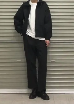 UNIQLOユー　ユニクロU フーデッドブルゾン Lサイズ ブラック　黒