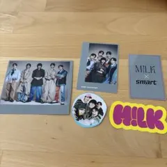 smart7月号増刊　M!LKステッカー　カード