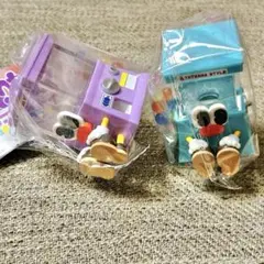 おすわりちゃんズカプセルトイ ごきげんカラー パープル ブルー #C-pla