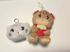 猫とクマのぬいぐるみセット