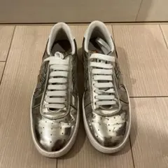 シルバー　スニーカー　25 39 アトランティックスターズ　メンズ　レディース