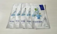 ナンバーズイン4番 ひんやりクーリングシートマスク 5枚セット