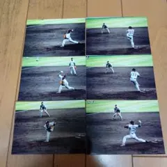 藤川球児現役時代投球写真 6枚セット