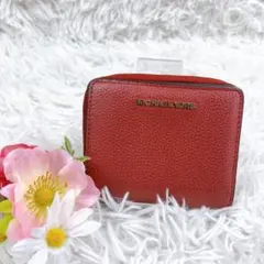 Michael Kors マイケルコース　２つ折り財布　ウォレット　レッドのサムネイル
