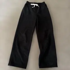 ブラック　コーデュロイパンツ　裏起毛　Ｌ