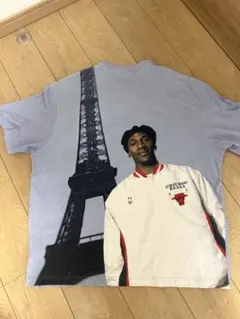 シカゴブルズ　マイケルジョーダン フォトTシャツ