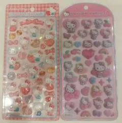 正規品　Hello Kitty 2枚セット ボンボンドロップ コットンパフィ