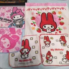 My Melody タオル・ハンカチセット　マイメロディ