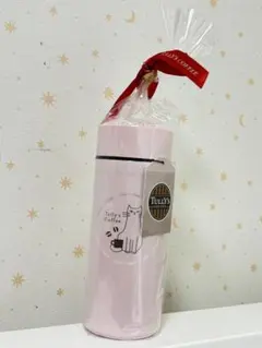 新品　タリーズコーヒー　ステンレスボトル　ネコ　ピンク