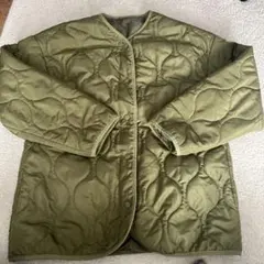 オリーブグリーン キルティングジャケット Fサイズ