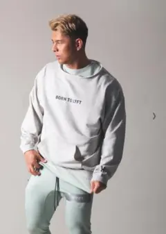 LYFT CUT OFF SWEAT PULLOVER GREY