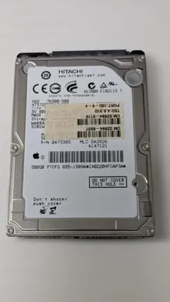 Hitachi 2.5インチ HDD 500GB 本体のサムネイル