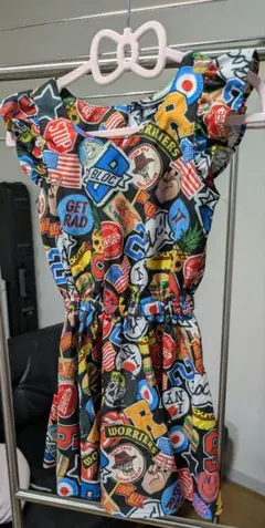 Bloc Clothing 総柄 ノースリーブワンピース 110cm