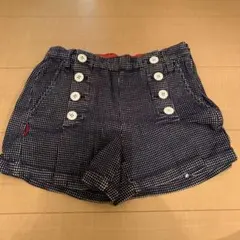 チェック柄ショートパンツ キュロット