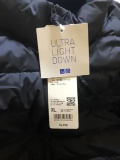 未使用品　ユニクロ　UNIQLO ウルトラライトダウン　XL ネイビー