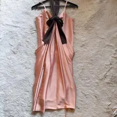 未使用　パーティドレス　コクーン　Mピンク