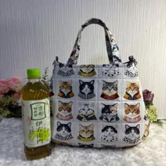 猫柄トートバッグ 中型