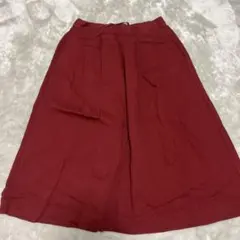 Prit レディースフレアスカート　フリー　レッド