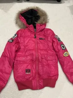 【本日処分前最終価格】 CO&LU ココルルフード付きピンクダウンジャケット