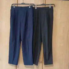 グローバルワーク　ウツクシルエットDRYテーパードパンツ　L　2着まとめ