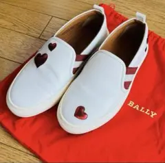 Bally バリー ストライプ レザー スニーカー ワインレッド - メルカリ