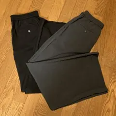 UNIQLO イージータックパンツ　BK&GRY