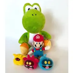【美品】スーパーマリオぬいぐるみ（ヨッシーマリオDr. MARIOウイルス3体）