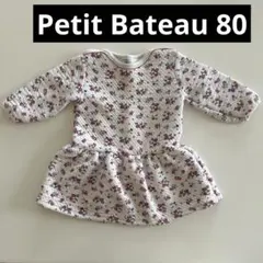 プチバトー petit bateau 花柄ワンピース 18m 80cm