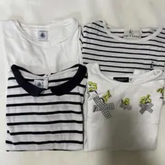 百貨店プチバトー組曲BeBe長袖カットソー4枚まとめ売り 120