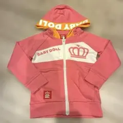 BABY DOLL ピンク フード付きパーカー