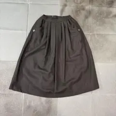 黒　ブラック　膝丈スカート ポケット付き　体型カバー　スーツ　卒園式